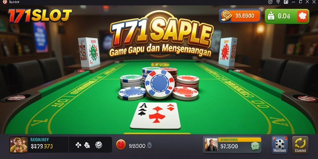 Tampilan menarik dari gameplay Gaple di 171SLOT.