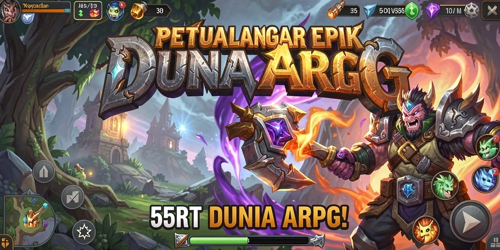 Tampilan menakjubkan dari gameplay ARPG 55RT.