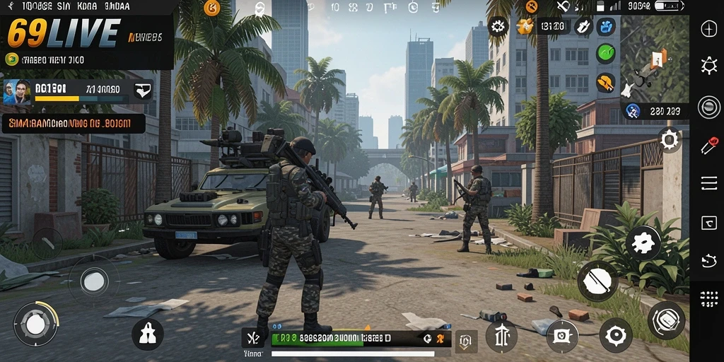 Tampilan gameplay 69LIVE yang menarik dan interaktif.