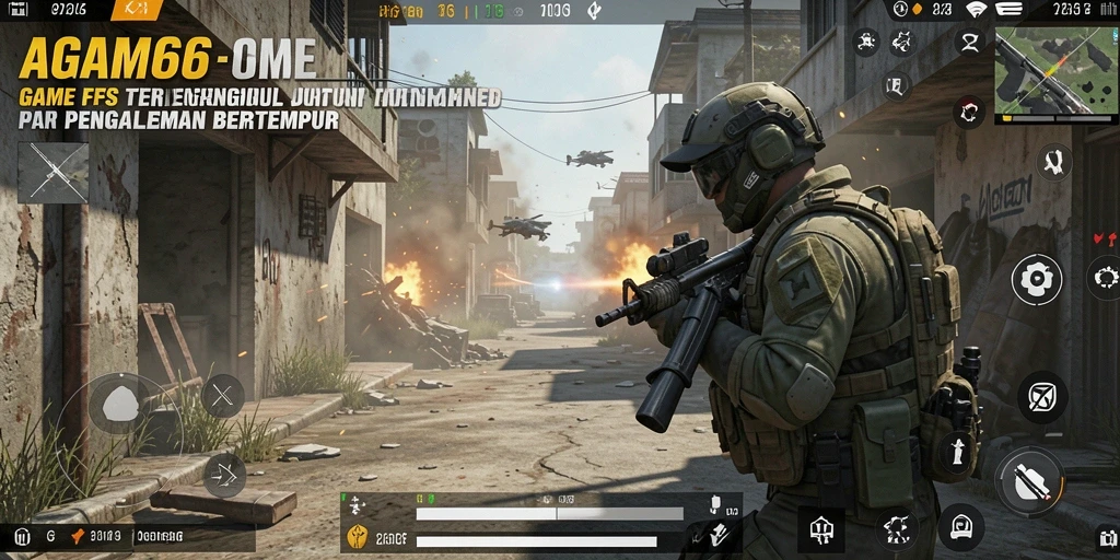 Tampilan mendebarkan dari gameplay AGAM66 dengan aksi tembak-menembak.
