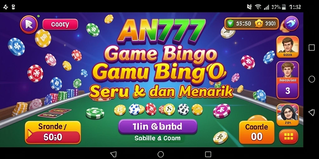 Tampilan gameplay menarik dalam AN777 saat bermain Bingo.