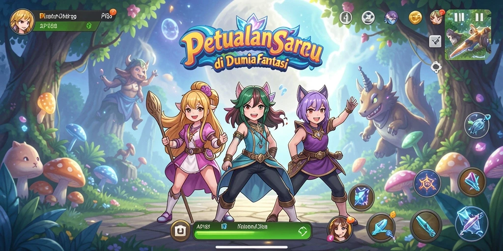 Gameplay seru API88 dengan karakter anime yang menarik.