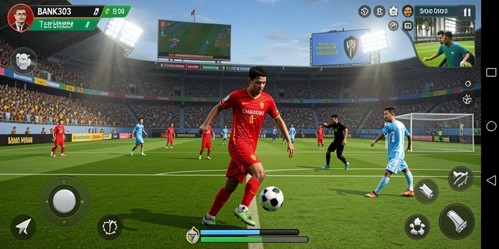 Screenshot dari gameplay <strong>BANK303</strong> yang menampilkan pertandingan olahraga seru.