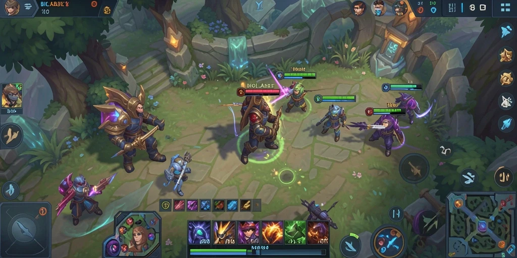 Tangkapan layar utama gameplay BIOLABET dengan aksi seru di arena.