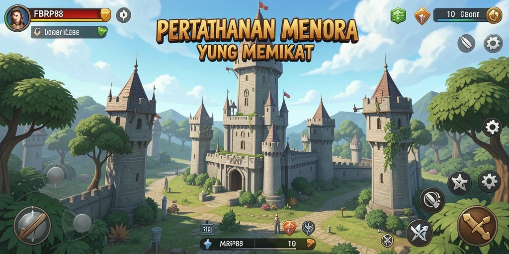 Tampilkan aksi seru gameplay Tower Defense di FBRP88.