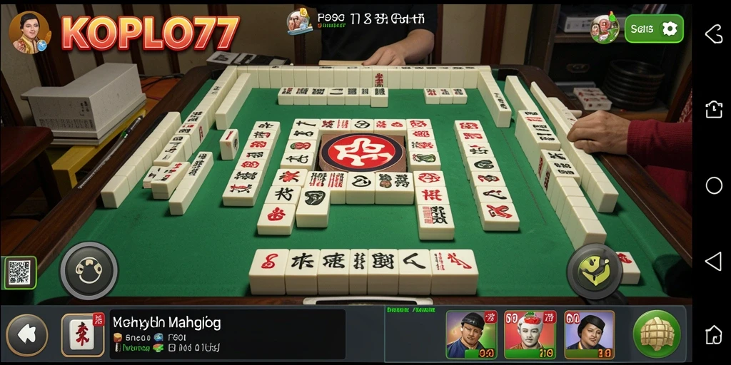 Tampilan gameplay Mahjong yang menarik dan mendebarkan.