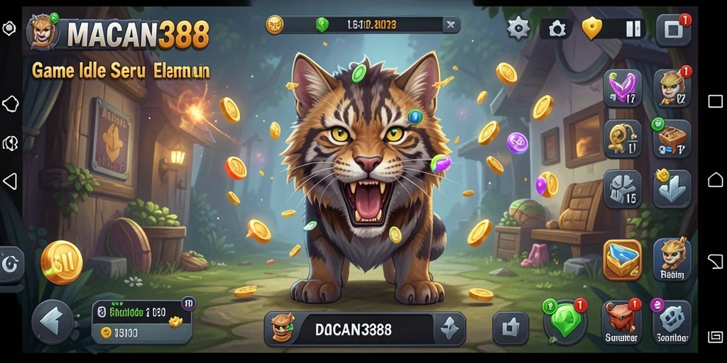 Tampilan utama gameplay <strong>MACAN388</strong> menunjukkan strategi manajemen sumber daya yang menarik.
