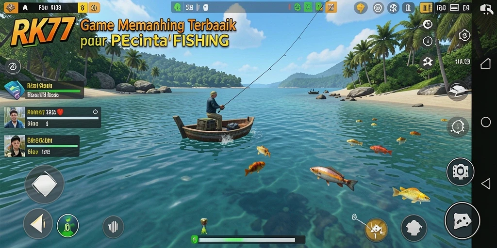 Tangkapan ikan yang memukau dalam gameplay RK77.