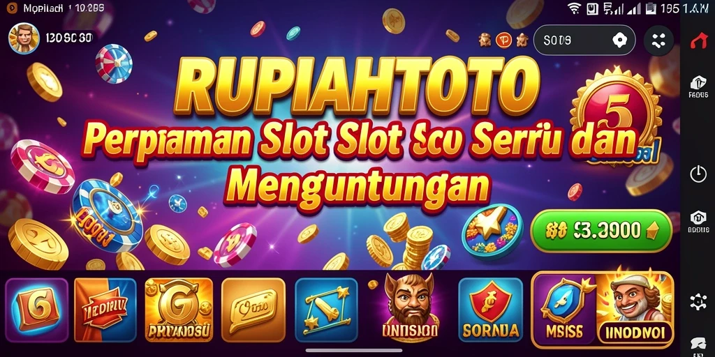 Screenshot RUPIAHTOTO menampilkan gameplay yang seru dan grafis mengesankan.