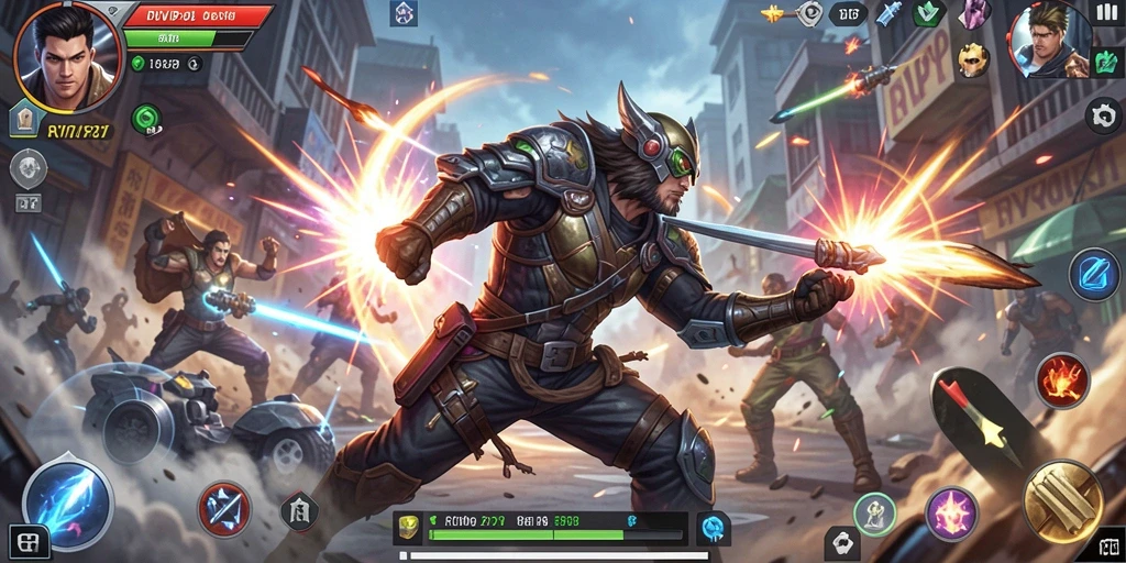 Gameplay seru RVIP2 dengan pertarungan epik antar karakter.