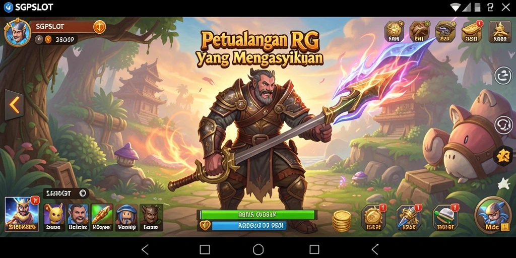 Screenshot gameplay RPG SGPSLOT yang menarik dan penuh aksi.