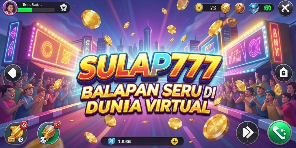 Tampilan balapan seru dalam gameplay SULAP777.