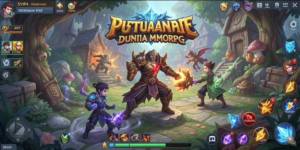 Tampilan gameplay SVIP4 yang menakjubkan dan mendalam di dunia MMORPG.