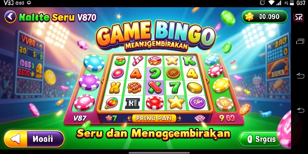 Tampilan gameplay V87 yang penuh warna dan menegangkan.